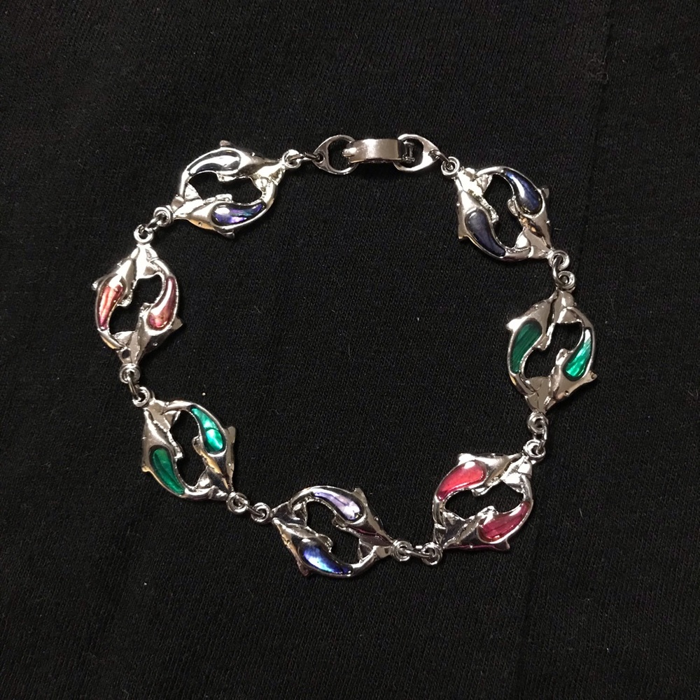 Silver Dolphin Bracelet